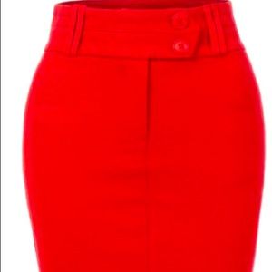Red Pencil Skirt